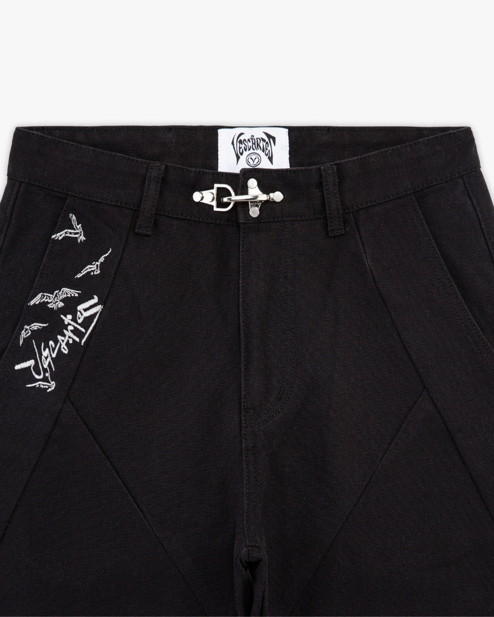 Czarne spodnie półksiężycowe