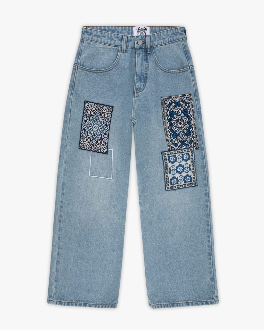 Dywanik patchworkowy Denim