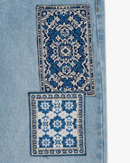 Dywanik patchworkowy Denim