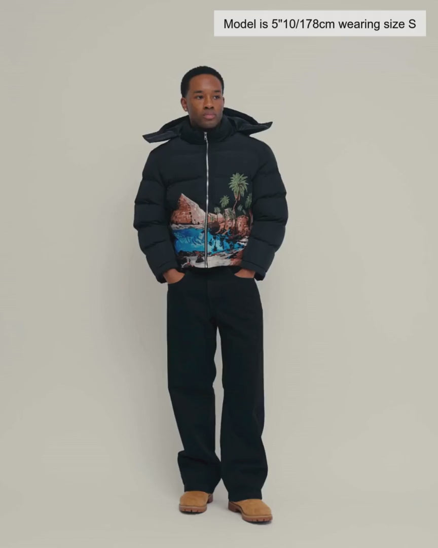 Kurtka puchowa Rihla czarna